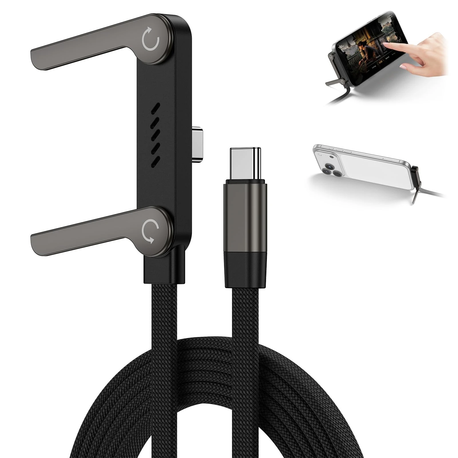 Hidden Holder Charger Cable with Stand